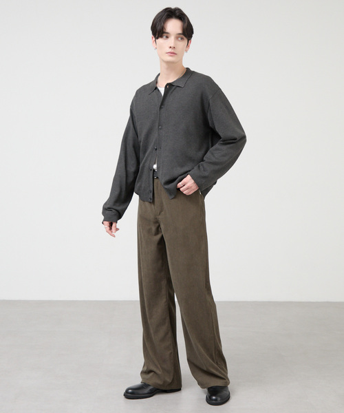 CIYOT(シヨウト)の「【CIYOT】ウォームコーデュロイ セミフレアパンツ(その他パンツ・メンズ・ダークブラウン/グレイッシュブルー/ダークグレー/ダークオリーブ/ベージュ系/ブラック・S/M/L)」の9枚目の写真