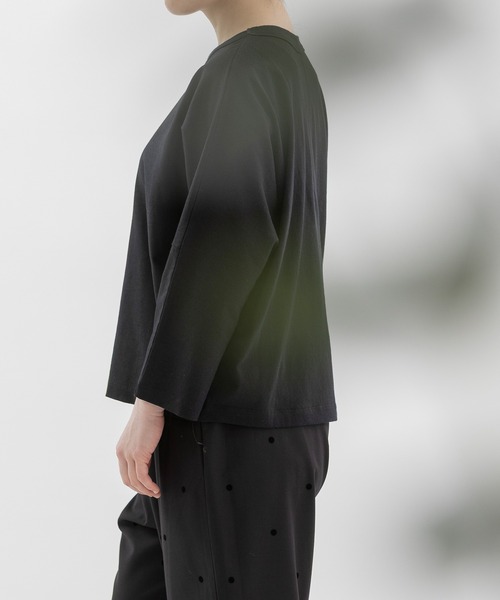 nop de nod（ノップドゥノッド）の「Clocheスワン刺繍布帛9分袖カットソー（Tシャツ/カットソー・レディース・ブラック/ネイビー/ブラウン・3）」の22枚目の写真