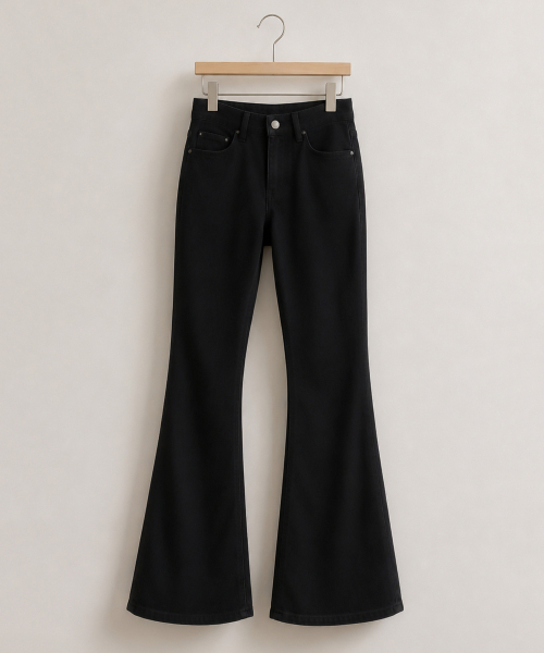 BBAEBBAE(ペッペ)の「ウエストゴム ストレッチ スリム bootカットパンツ_3COLOR(その他パンツ・レディース・ブラック/ベージュ/チャコール・SMALL/MEDIUM/LARGE/X-LARGE/XX-LARGE)」の8枚目の写真