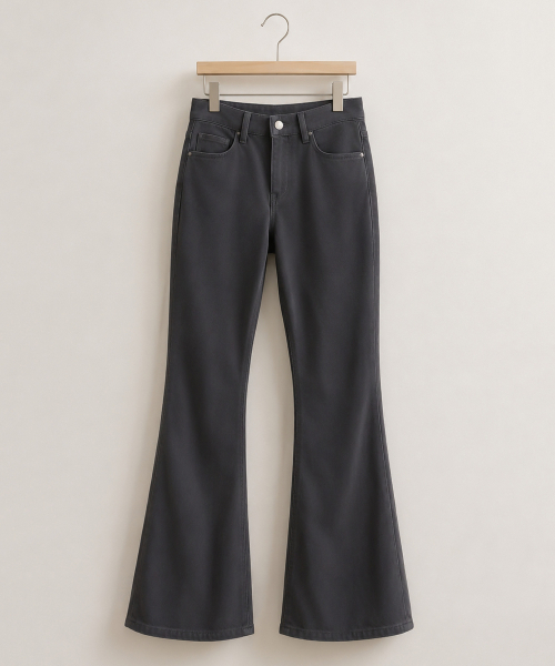 BBAEBBAE(ペッペ)の「ウエストゴム ストレッチ スリム bootカットパンツ_3COLOR(その他パンツ・レディース・ブラック/ベージュ/チャコール・SMALL/MEDIUM/LARGE/X-LARGE/XX-LARGE)」の9枚目の写真