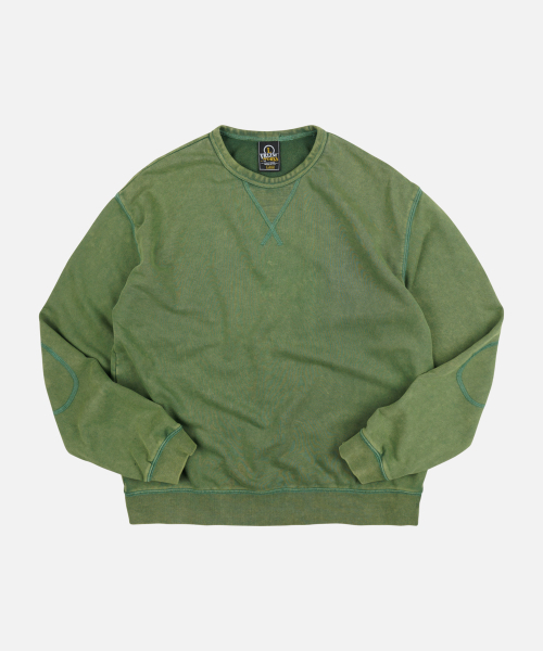 COVER STITCH VINTAGE SWEATSHIRT _ GREEN（スウェット）｜FRIZMWORKS