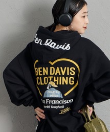 【WEB限定】[BEN DAVIS/ベンデイビス] HEARTS バックロゴ刺繍スウェットパーカー