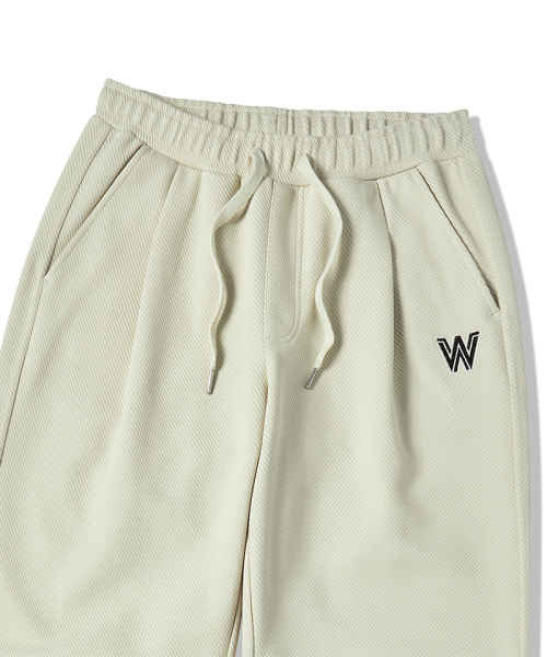 LIFE WORK(ライフワーク)の「L2 ツイル Wロゴ ウエストゴムパンツ(その他パンツ・メンズ・ブラック/アイボリー・LARGE/MEDIUM)」の4枚目の写真