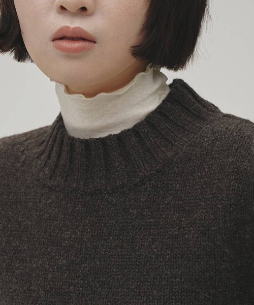 TODAYFUL(トゥデイフル)の「【TODAYFUL/トゥデイフル】Soft Fraise Turtleneck Tops/ソフトフライスタートルネックトップス(Tシャツ/カットソー・レディース・アイボリー/グレー/ダークグレー・FREE)」の8枚目の写真