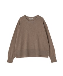 カシミヤ混クルーネックプルオーバー
