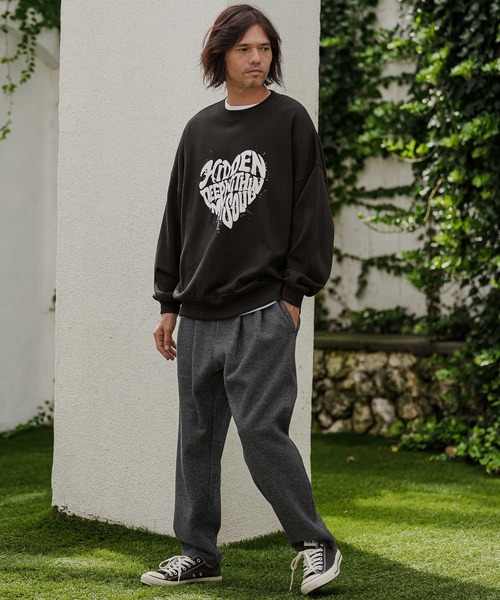 CAMBIO(カンビオ)の「mp15525- Houndstooth Wool Blend Wide Tapered Pants テーパードパンツ(A76726cmb)(その他パンツ・メンズ・ブラック/ブラウン/チャコール・S/M/L)」の18枚目の写真