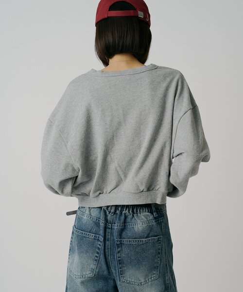 goocy（グーシー）の「【DISCUS】フレンチテリーヘンリーPO（Tシャツ/カットソー・レディース・レッド/グレー/ブラウン/ネイビー・FREE）」の16枚目の写真