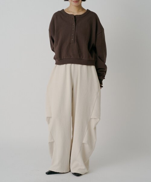 goocy（グーシー）の「【DISCUS】フレンチテリーヘンリーPO（Tシャツ/カットソー・レディース・レッド/グレー/ブラウン/ネイビー・FREE）」の19枚目の写真
