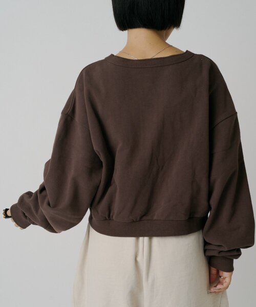 goocy（グーシー）の「【DISCUS】フレンチテリーヘンリーPO（Tシャツ/カットソー・レディース・レッド/グレー/ブラウン/ネイビー・FREE）」の22枚目の写真