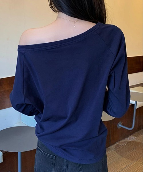 Bifrost(ビフレスト)の「オフショルダーカットソー(Tシャツ/カットソー・レディース・ホワイト/ブラック/グレー/ネイビー・FREE)」の16枚目の写真