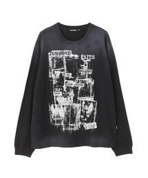 NOT4NERD（ノットフォーナード）の「NOT4NERD/ノットフォーナード/Unknown Records Bleach Washed Long Sleeve Ligh（Tシャツ/カットソー）」