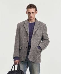 TNGT（ティーエヌジーティー）の「Alpaca-Blend Jacket (Grey) TNJA6F202G2（テーラードジャケット）」