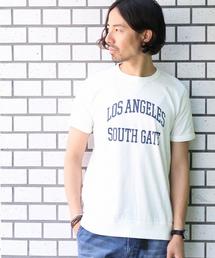 coen | ガゼットスラブカレッジプリントTシャツA(Tシャツ/カットソー)