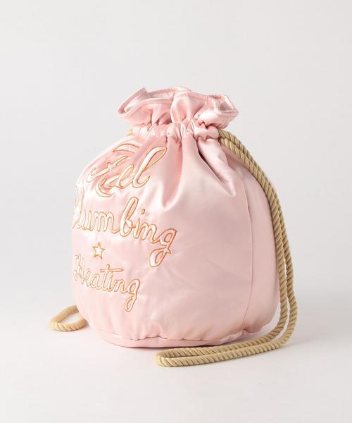 Another Edition（アナザーエディション）の「サテン刺繍巾着/AEBFC EMB キンチャク◆（ショルダーバッグ・レディース・ライトピンク/ライトブルー/ネイビー・FREE）」の6枚目の写真