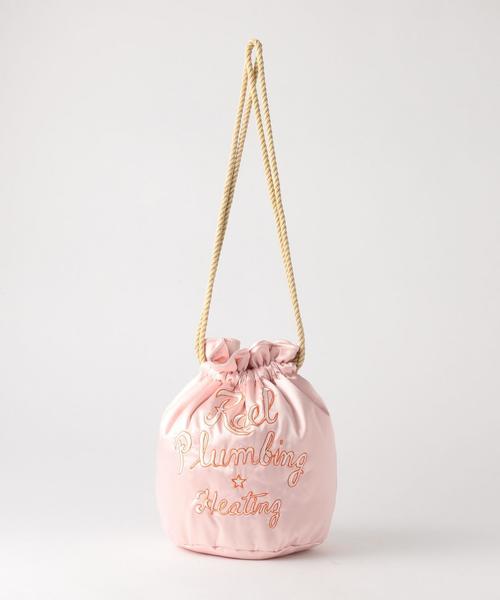 Another Edition（アナザーエディション）の「サテン刺繍巾着/AEBFC EMB キンチャク◆（ショルダーバッグ・レディース・ライトピンク/ライトブルー/ネイビー・FREE）」の8枚目の写真