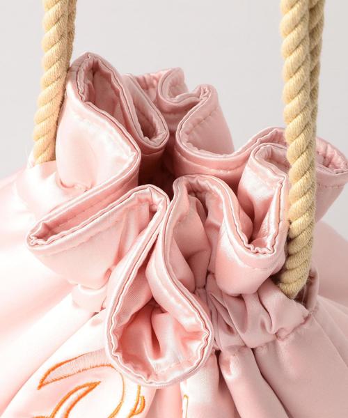 Another Edition（アナザーエディション）の「サテン刺繍巾着/AEBFC EMB キンチャク◆（ショルダーバッグ・レディース・ライトピンク/ライトブルー/ネイビー・FREE）」の10枚目の写真