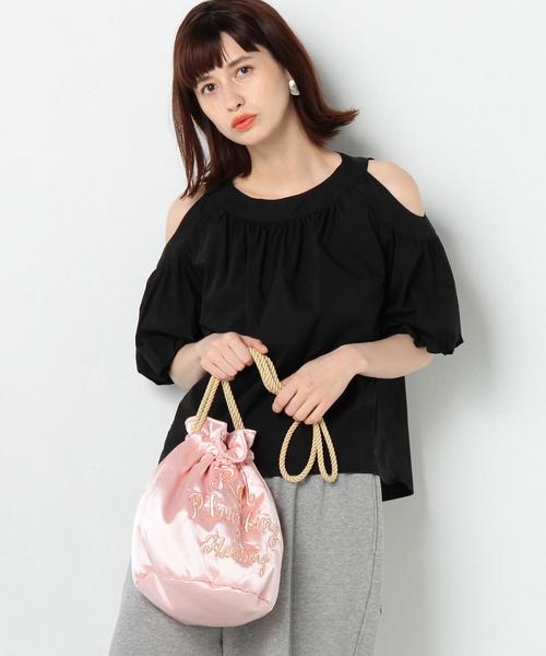 Another Edition（アナザーエディション）の「サテン刺繍巾着/AEBFC EMB キンチャク◆（ショルダーバッグ・レディース・ライトピンク/ライトブルー/ネイビー・FREE）」の14枚目の写真