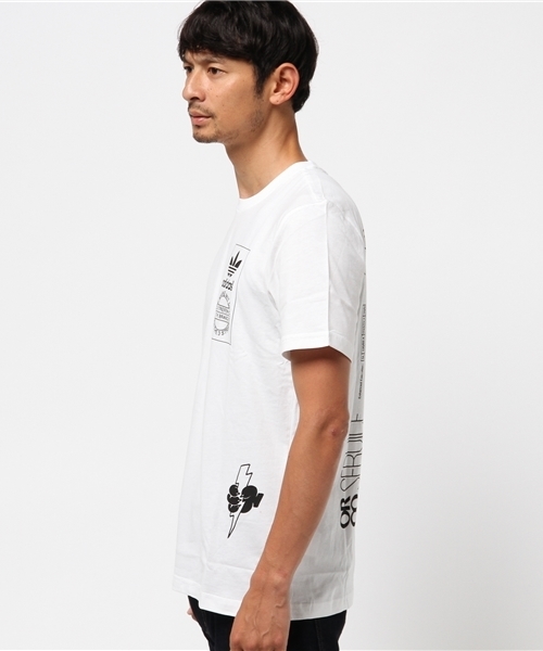 adidas（アディダス）の「オリジナルス Tシャツ[STREET TEE]（Tシャツ/カットソー・メンズ・ホワイト/ブラック・SMALL/LARGE/X-LARGE/XX-LARGE/XXX-LARGE/X-SMALL/MEDIUM）」の3枚目の写真