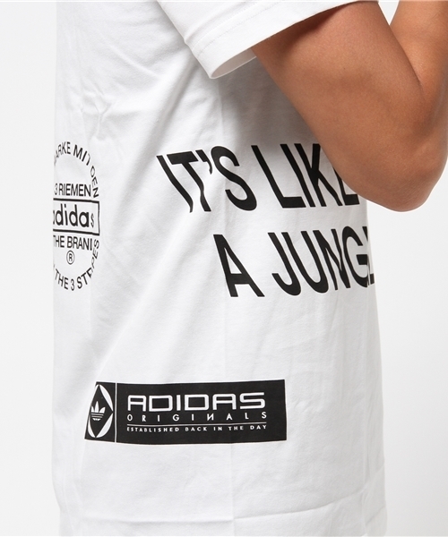 adidas（アディダス）の「オリジナルス Tシャツ[STREET TEE]（Tシャツ/カットソー・メンズ・ホワイト/ブラック・SMALL/LARGE/X-LARGE/XX-LARGE/XXX-LARGE/X-SMALL/MEDIUM）」の7枚目の写真