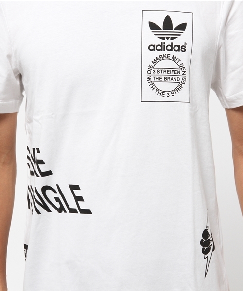adidas（アディダス）の「オリジナルス Tシャツ[STREET TEE]（Tシャツ/カットソー・メンズ・ホワイト/ブラック・SMALL/LARGE/X-LARGE/XX-LARGE/XXX-LARGE/X-SMALL/MEDIUM）」の8枚目の写真