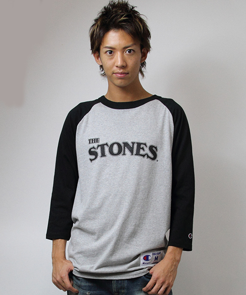 JACKROSE（ジャックローズ）の「The Rolling Stones×JACKROSE(USA Championボディ)ラグランロゴ7分袖Tシャツ（Tシャツ/カットソー・メンズ・ブラック×レッド/ブラック×グレー/ホワイト×ブラック/ブラック×ホワイト・S/M）」の4枚目の写真