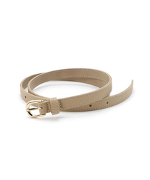 シンプルデザインフェイクレザー細ベルト