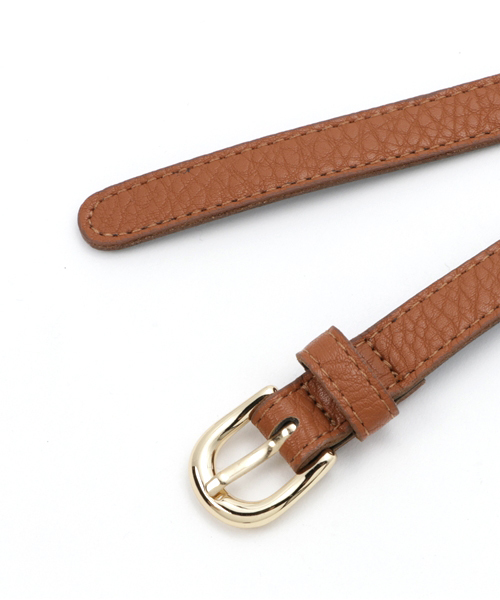 coca（coca）（コカ）の「シンプルデザインフェイクレザー細ベルト（ベルト・レディース・ブラウン/レッド/ベージュ/ホワイト/ブラック・ONE SIZE）」の7枚目の写真