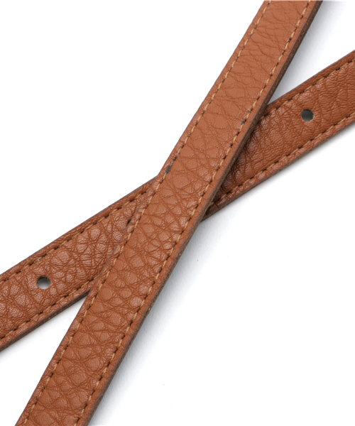 coca（coca）（コカ）の「シンプルデザインフェイクレザー細ベルト（ベルト・レディース・ブラウン/レッド/ベージュ/ホワイト/ブラック・ONE SIZE）」の8枚目の写真