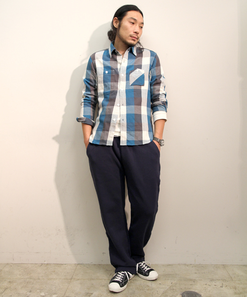 BEAMS PLUS（ビームスプラス）の「LOOPWHEELER×BEAMS PLUS / 別注 スウェットパンツ（その他パンツ・メンズ・ブラック/グレー/ネイビー・MEDIUM/LARGE/SMALL）」の4枚目の写真