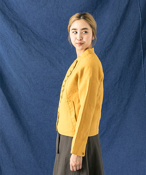 WORK NOT WORK URBAN RESEARCH(ワークノットワークアーバンリサーチ)の「WORK NOT WORK エドワーディアンジャケット(その他アウター・レディース・チャコールグレー/マスタード・MEDIUM/SMALL)」の4枚目の写真