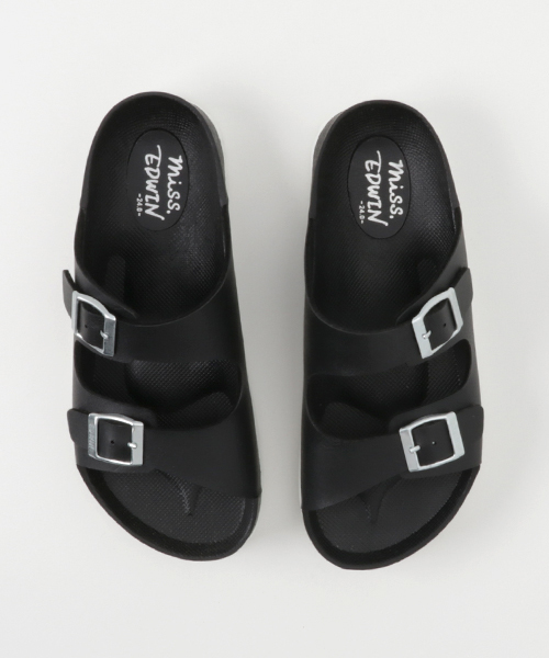 EDWIN（エドウィン）の「【MISS EDWIN】EVAベルトサンダル（サンダル・レディース・ブラック/ホワイト・24cm/23cm）」の6枚目の写真