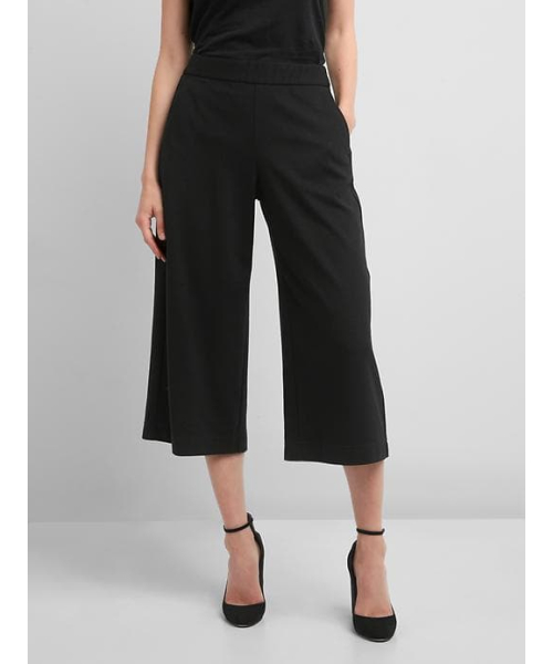 GAP(ギャップ)の「Gap ポンチ ワイドレッグ クロップドキュロット(その他パンツ・レディース・チャコールグレー/ライトグレー/ブラック・M/S/XS/XXS/XXXS/L)」の2枚目の写真