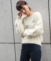 laboratory work | フェザーラメ刺繍ニットプルオーバー(ニット/セーター)