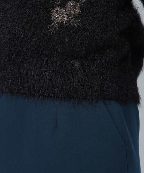 laboratory work（ラボラトリーワーク）の「フェザーラメ刺繍ニットプルオーバー（ニット/セーター・レディース・ブラック/オフホワイト/ピンク・MEDIUM）」の12枚目の写真