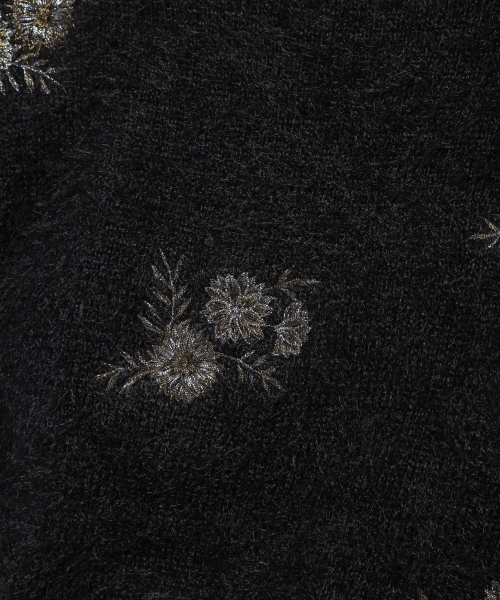 laboratory work（ラボラトリーワーク）の「フェザーラメ刺繍ニットプルオーバー（ニット/セーター・レディース・ブラック/オフホワイト/ピンク・MEDIUM）」の7枚目の写真
