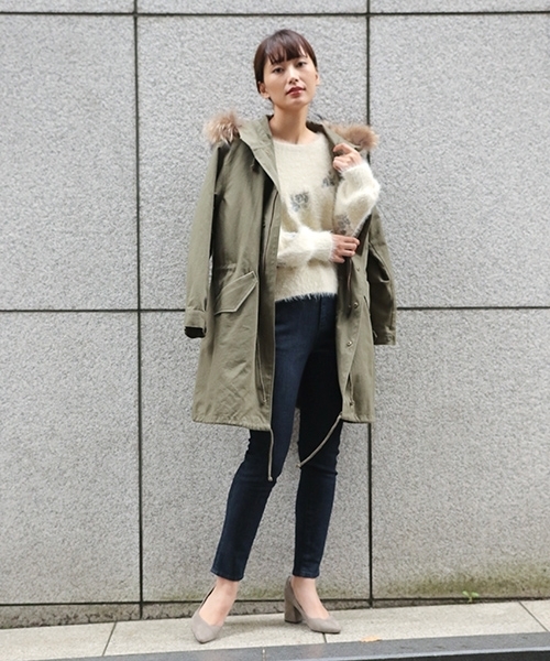 laboratory work（ラボラトリーワーク）の「フェザーラメ刺繍ニットプルオーバー（ニット/セーター・レディース・ブラック/オフホワイト/ピンク・MEDIUM）」の18枚目の写真