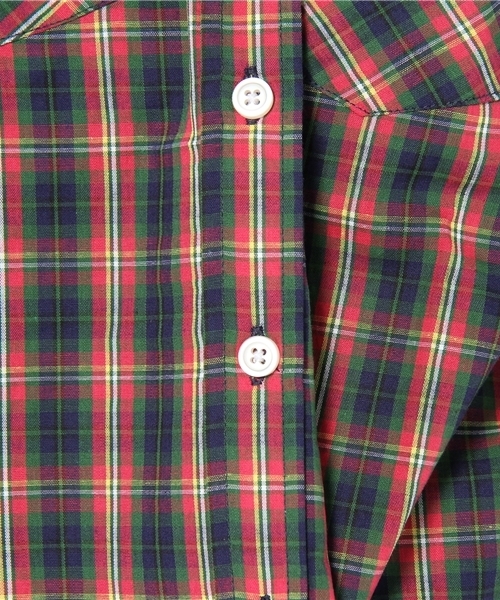 WEGO(ウィゴー)の「ウエスタンチェックブロードLSシャツ(シャツ/ブラウス・レディース・ブラック/ベージュ/グリーン/ブルー/レッド・MEDIUM/LARGE)」の12枚目の写真