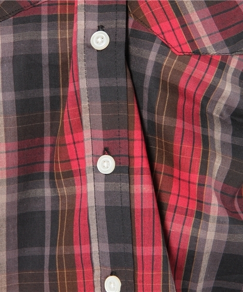 WEGO(ウィゴー)の「ウエスタンチェックブロードLSシャツ(シャツ/ブラウス・レディース・ブラック/ベージュ/グリーン/ブルー/レッド・MEDIUM/LARGE)」の13枚目の写真