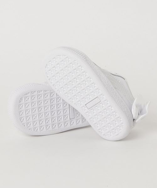 PUMA（プーマ）の「バスケット BOW AC インファント (KIDS)（スニーカー・キッズ・ホワイト/ピンク/ブルー・13cm/14cm/12cm/15.0cm/16.0cm）」の5枚目の写真