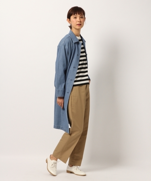 GLOBAL WORK（グローバルワーク）の「【USAコットン】クルー8分袖/777873（Tシャツ/カットソー・レディース・ホワイト/ネイビー/ピンク/その他・MEDIUM/LARGE）」の8枚目の写真