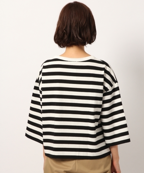 GLOBAL WORK（グローバルワーク）の「【USAコットン】クルー8分袖/777873（Tシャツ/カットソー・レディース・ホワイト/ネイビー/ピンク/その他・MEDIUM/LARGE）」の11枚目の写真