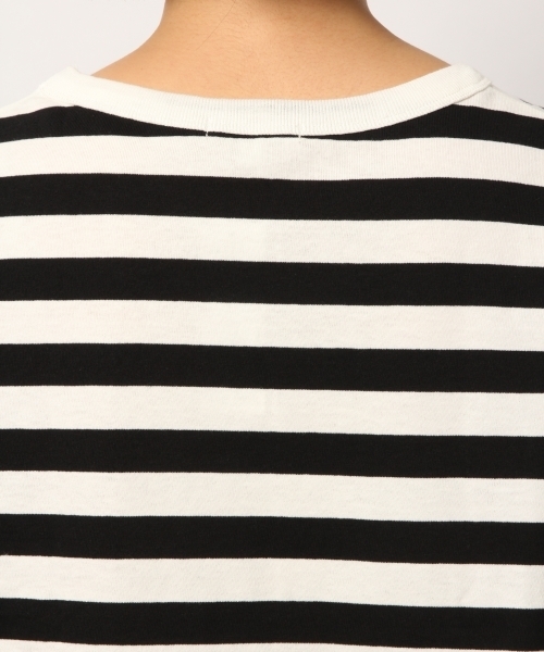 GLOBAL WORK（グローバルワーク）の「【USAコットン】クルー8分袖/777873（Tシャツ/カットソー・レディース・ホワイト/ネイビー/ピンク/その他・MEDIUM/LARGE）」の9枚目の写真