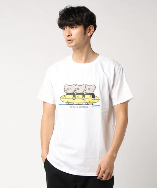 go slow caravan(ゴースローキャラバン)の「PALDIES/パルディーズ gsc×セイジマツモトコラボTEE SURF(Tシャツ/カットソー・メンズ・ホワイト/ブルー・MEDIUM/LARGE/X-LARGE)」の1枚目の写真