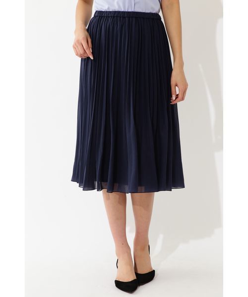 22 OCTOBRE（ヴァンドゥ－オクトーブル）の「◆エスパンディプリーツスカート（スカート・レディース・ネイビー/ピンク/ブルー・38）」の9枚目の写真