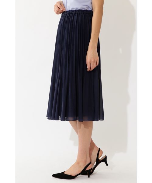 22 OCTOBRE（ヴァンドゥ－オクトーブル）の「◆エスパンディプリーツスカート（スカート・レディース・ネイビー/ピンク/ブルー・38）」の5枚目の写真