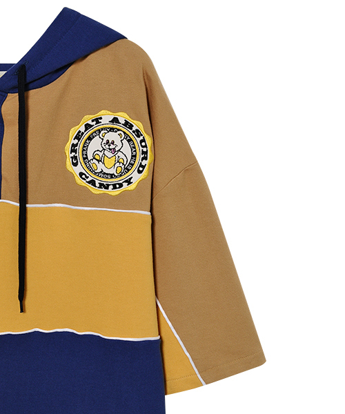 Candy Stripper（キャンディストリッパー）の「GREAT ABSURD CANDY HOODIE ワンピース（ワンピース・レディース・ベージュ/ピンク/ブルー・2）」の4枚目の写真