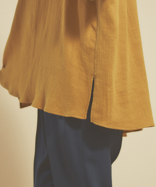 qualite（カリテ）の「綿ガーゼギャザーブラウス（シャツ/ブラウス・レディース・ホワイト/マスタード・フリー）」の11枚目の写真