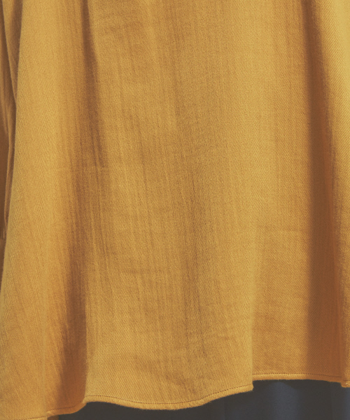 qualite（カリテ）の「綿ガーゼギャザーブラウス（シャツ/ブラウス・レディース・ホワイト/マスタード・フリー）」の12枚目の写真