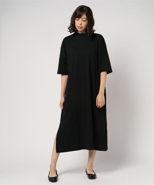 LOWRYS FARM(ローリーズファーム)の「USAコットンTワンピース 804367(ワンピース・レディース・エンジ/ブラック/オフホワイト/ブラウン・FREE)」の8枚目の写真