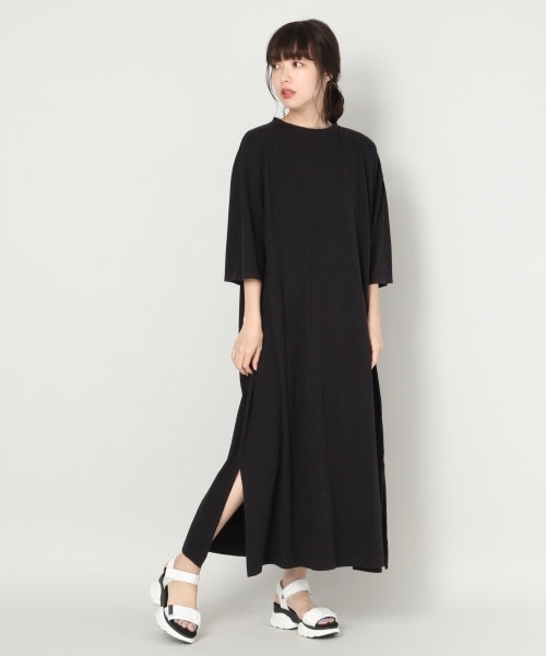 LOWRYS FARM(ローリーズファーム)の「USAコットンTワンピース 804367(ワンピース・レディース・エンジ/ブラック/オフホワイト/ブラウン・FREE)」の19枚目の写真